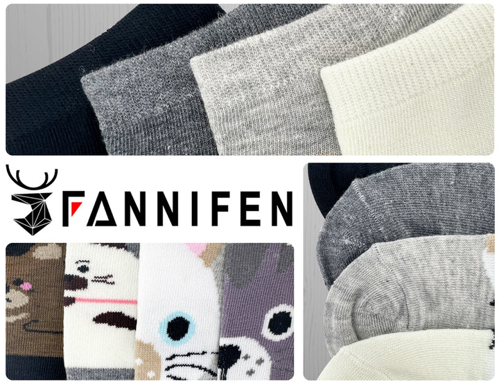 Boys' ankle socks ANIMALS QM1018 6 pairs