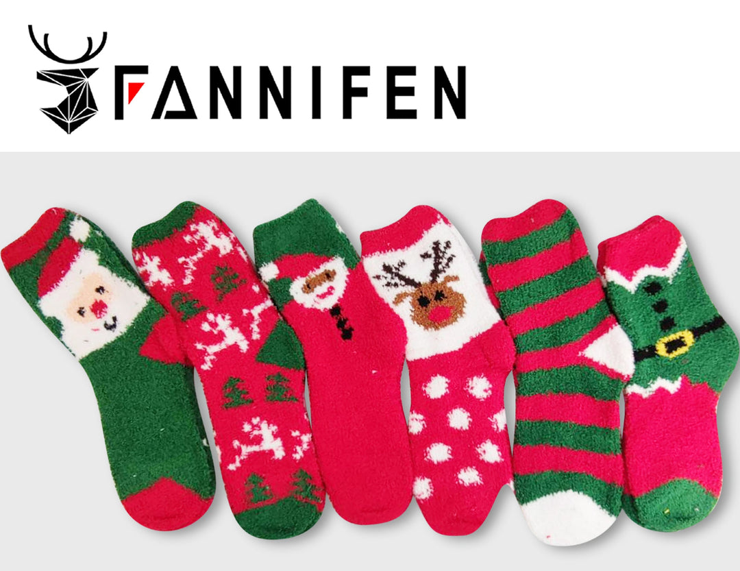 Women's Christmas thermal socks H5511 6 pairs