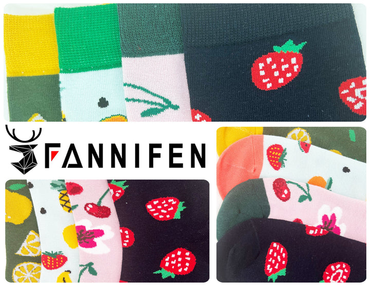 Women's cheerful socks FRUIT DB601 6 pairs