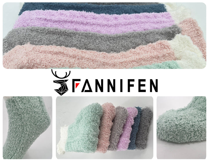 Women's furry thermal socks DW9801 4 pairs