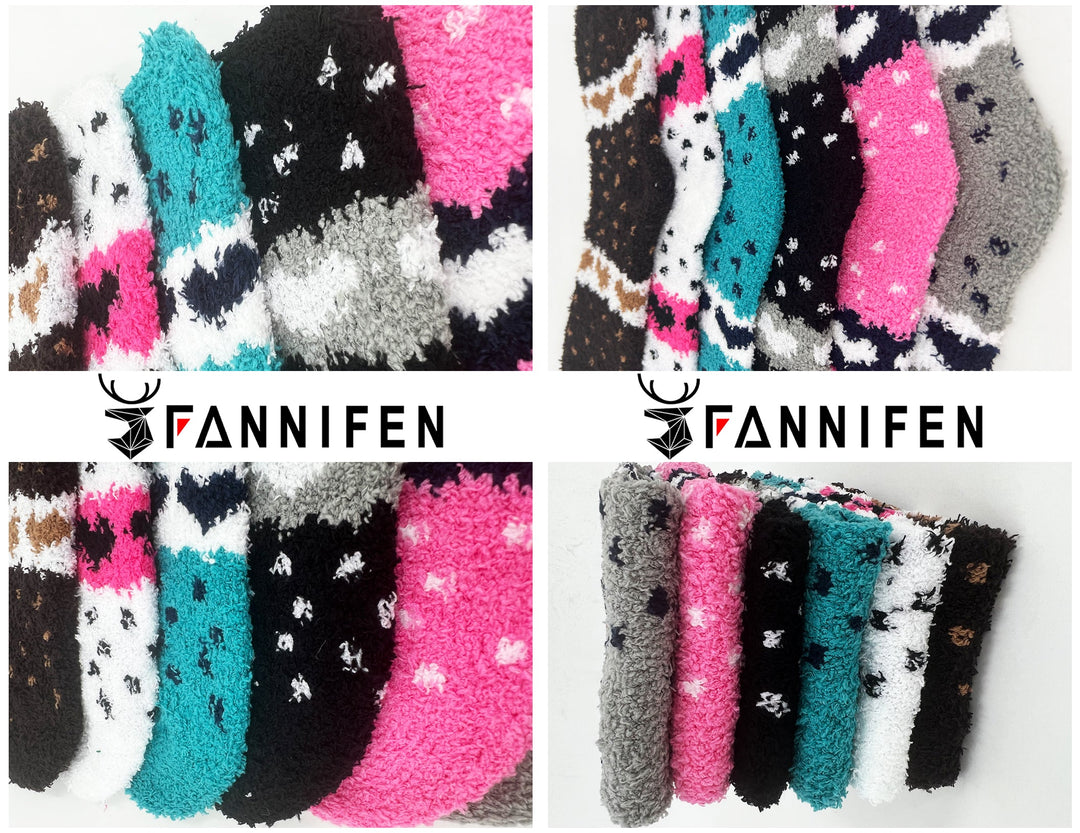 Women's furry thermal socks HEARTS ZWD2304 6 pairs