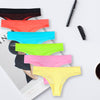 Seamless single-color thongs GREE-6780 - 3 pieces per pack