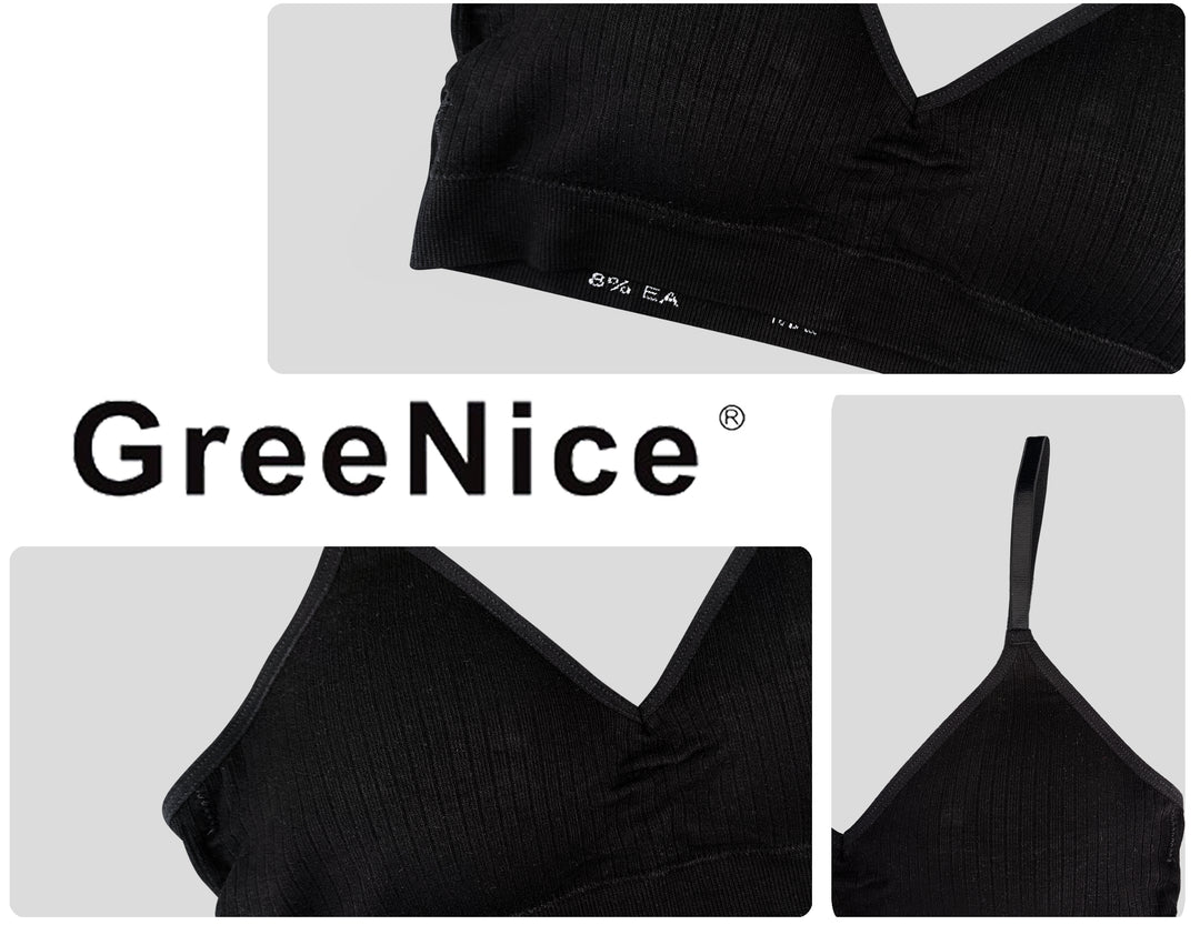 Comfortable Seamless Full Coverage Non-Padded Bra without Underwire GREE-6690 - 2 pcs