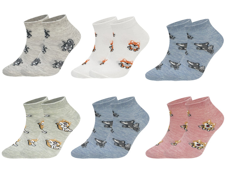 Women's ankle socks CW417 6 pairs