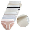 Women's light smooth cotton daily two-tone panties CZ8059 - 3 pieces in a pack