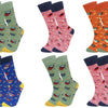 Women's cheerful socks LIPS DB603 6 pairs