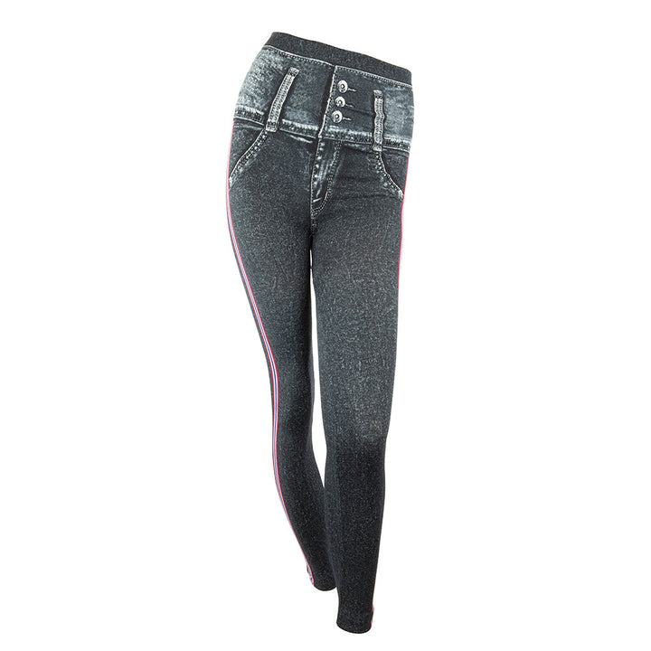 Slimming denim thermal leggings JMK007C