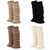 Women’s Ribbed Leg Warmers with Ruffle Trim JT90 – 2 Pairs