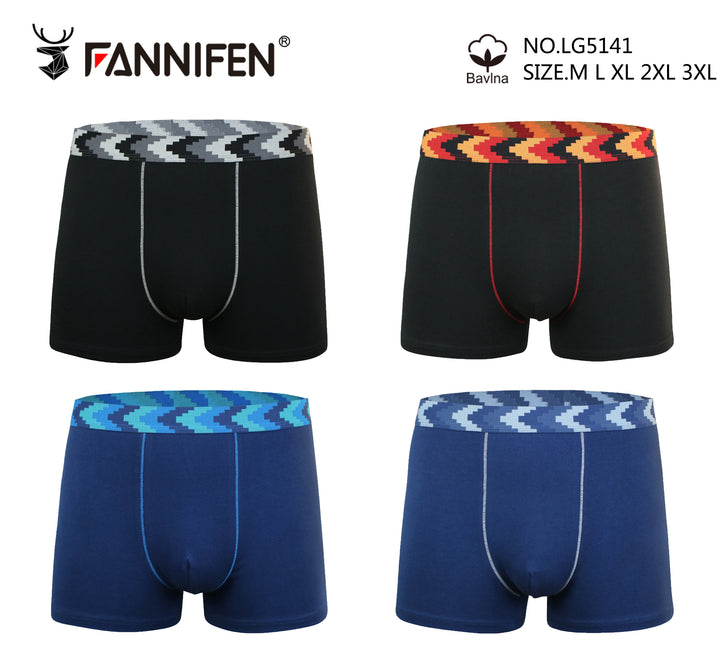 TEEN cotton comfortable breathable boxer shorts PIXEL LG5141 - 4 pieces per pack