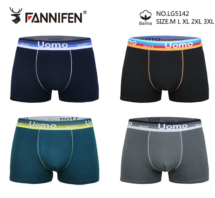 TEEN cotton boxer shorts LG5143 - 4 pieces per pack