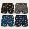Men’s Soft Stretch Viscose Chili Print Boxer Briefs M6777 – 4 Pieces
