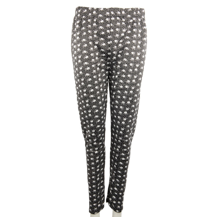 Women's thermal pants with rose pattern MK033A