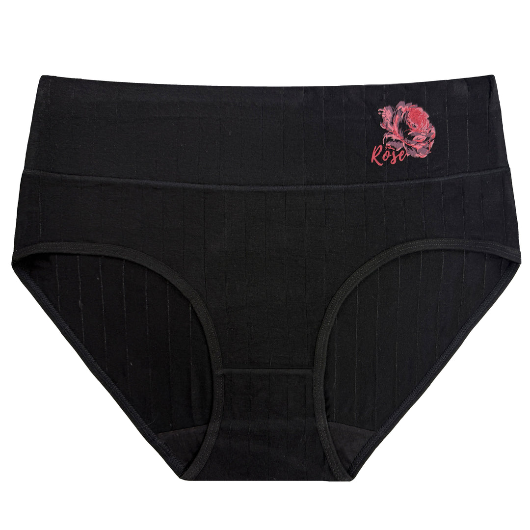 ROSE Women's High-Waisted Full Coverage Daily Breathable Smooth Seamless Panties RM0052 - 3 pieces per pack