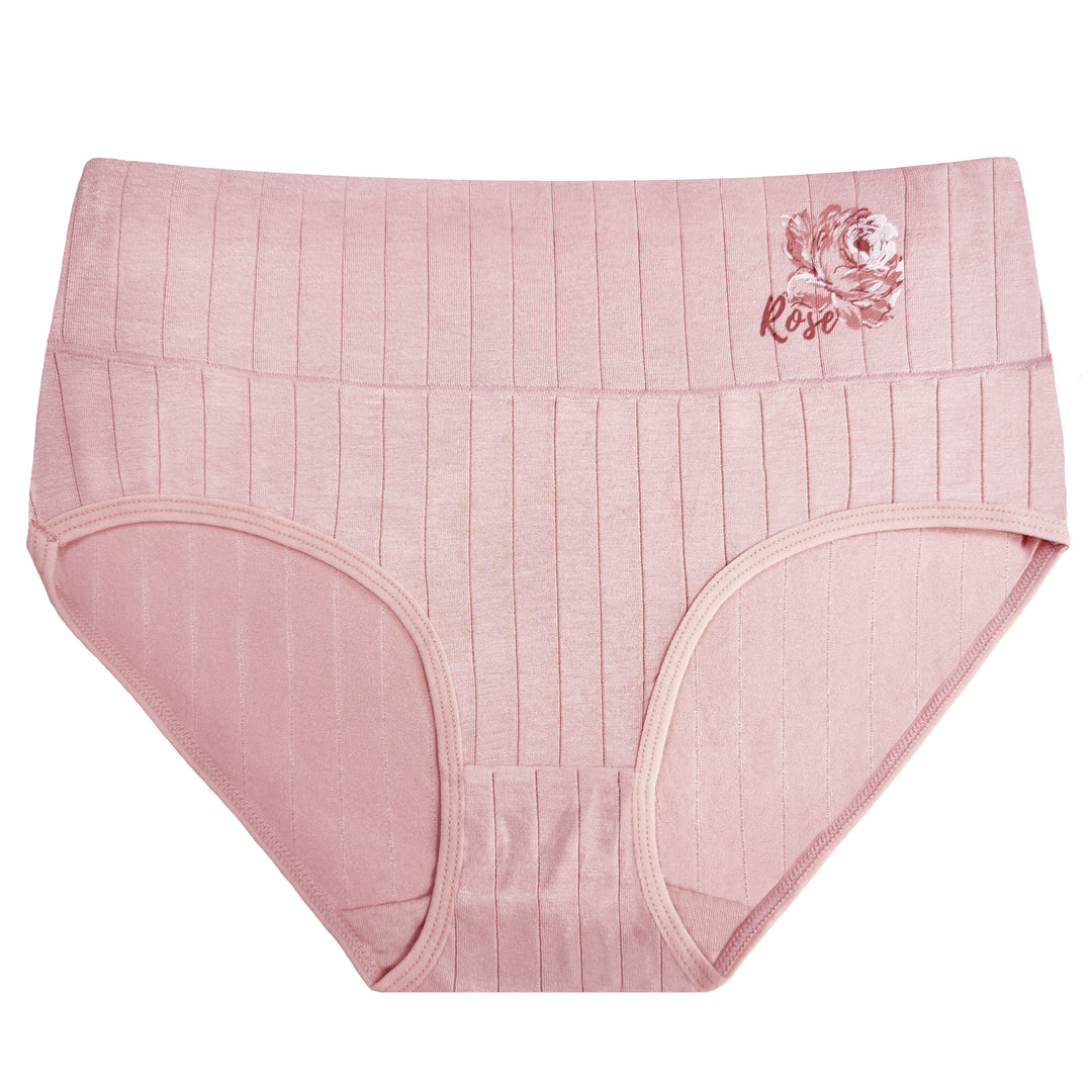 ROSE Women's High-Waisted Full Coverage Daily Breathable Smooth Seamless Panties RM0052 - 3 pieces per pack