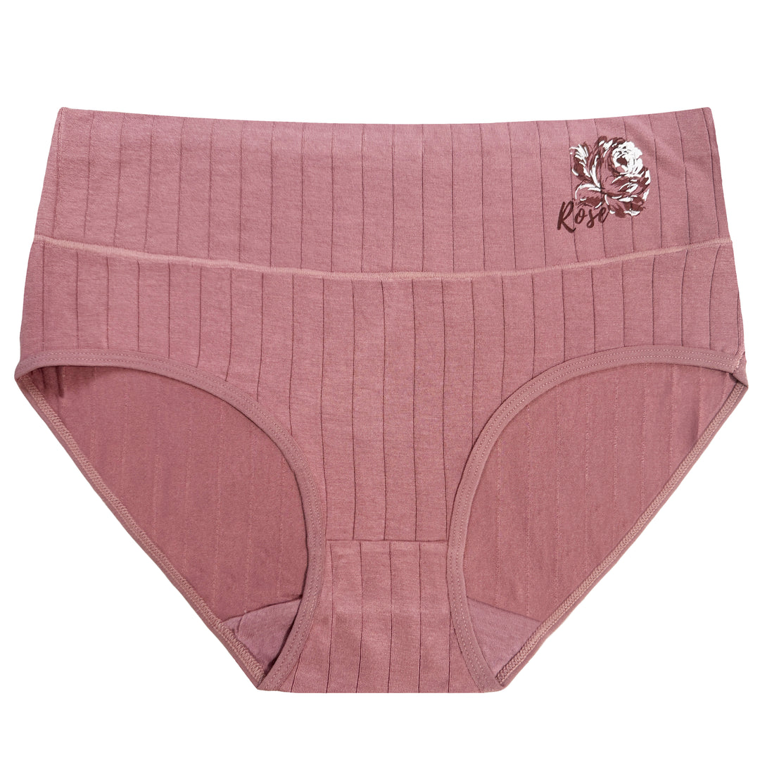 ROSE Women's High-Waisted Full Coverage Daily Breathable Smooth Seamless Panties RM0052 - 3 pieces per pack