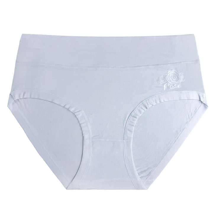 Women's high-waisted ROSE smooth breathable panties RM0054 - 3 pieces in a pack