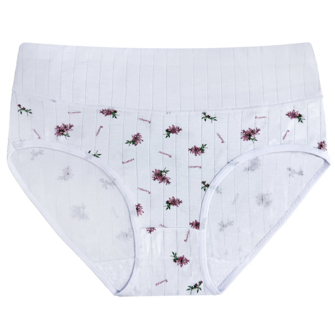 Women's high-waisted breathable everyday full cover panties RM0056 - 3 pieces per pack