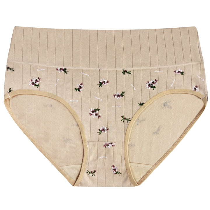 Women's high-waisted breathable everyday full cover panties RM0056 - 3 pieces per pack