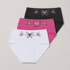 FANNIFEN Women’s Cotton Butterfly Print High-Waist Briefs RM0057 – 3 pcs in a Pack