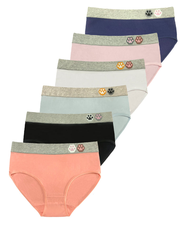 Women's cotton panties PAWS YW4178 3 pcs
