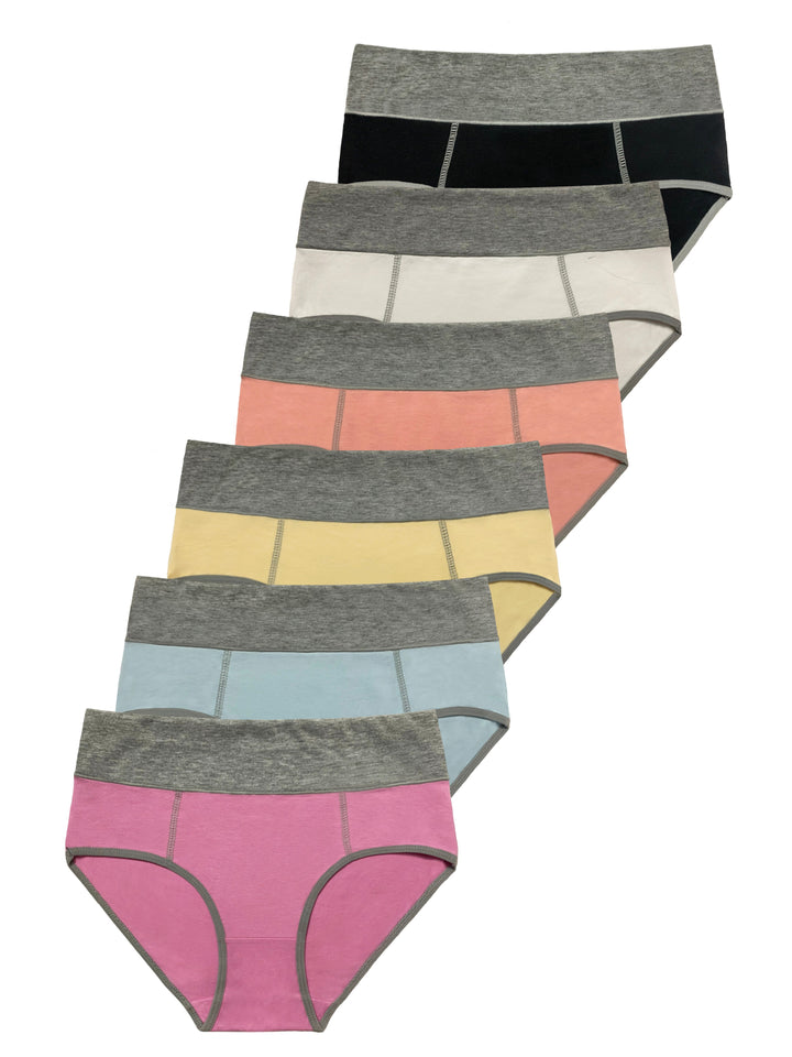 Women's cotton panties YW4182 - 3 pcs in a pack