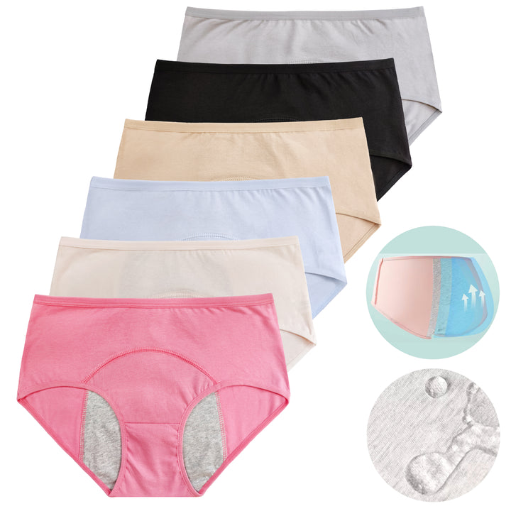 Women's flexible soft breathable menstrual panties YW4184 3 pcs