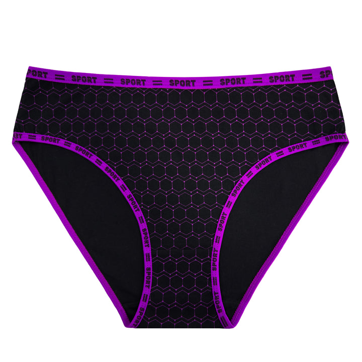 Women's honeycomb breathable ladies hipster panties YW4235 - 3 pieces per pack