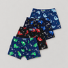 Boys’ Shark Print Boxer Briefs with an Elastic Waistband ZQ5210 – 4 Pieces