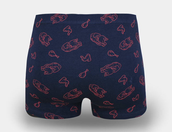 Men's cotton boxer shorts CHICKEN G5118 - 4 pieces in a pack