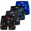 Men’s Cotton Boxer Briefs Boxing Print G5219AL– 4pcs Pack