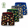 Men's bamboo boxers M6790AL 4pcs in a pack