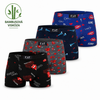 Men's bamboo boxers M6792 4pcs in a pack