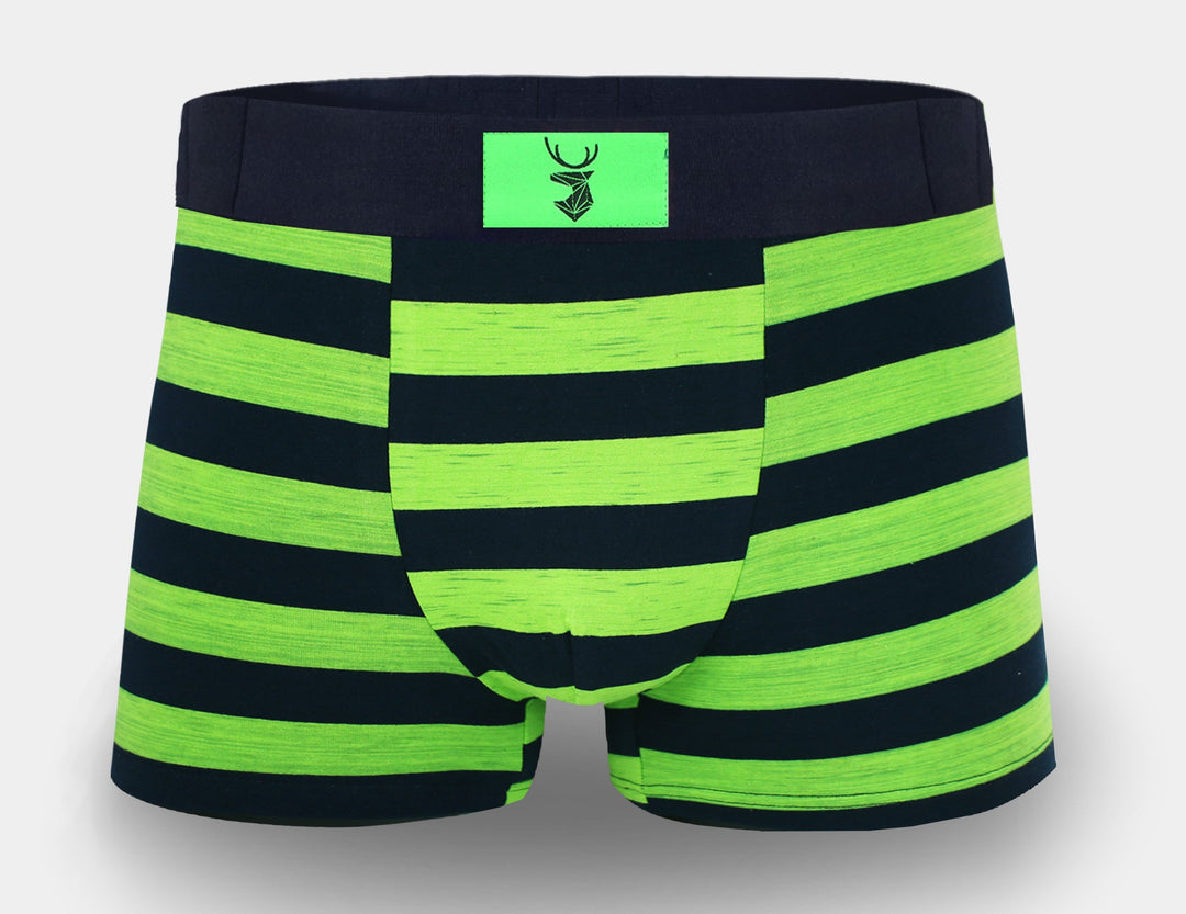 Men's cotton boxer briefs STRIPES G5121A - 4 pieces per pack