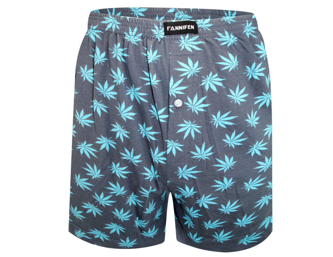 Men's shorts with leaf design HF024 - 4 pcs in a pack