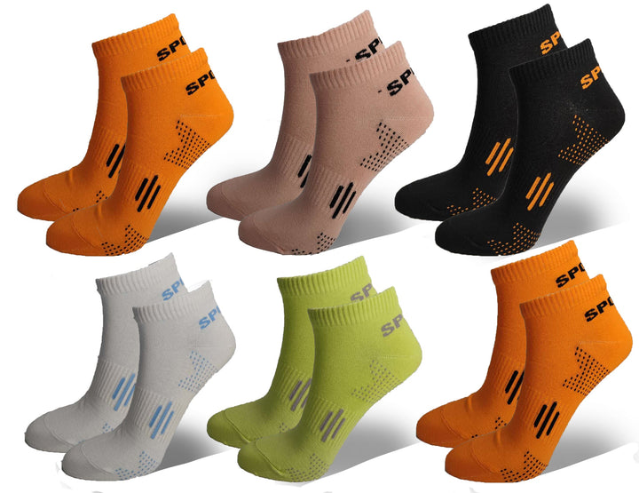Women's sports socks S3204 6 pairs