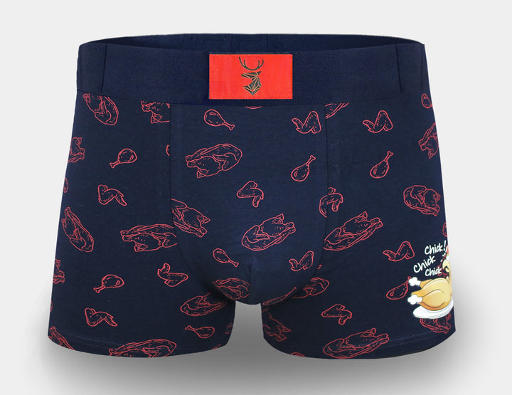 Men's cotton boxers CHICKEN G5118A - 4 pcs in a pack