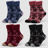 Women’s Thermal Christmas Owl Socks with Fold-Over Cuffs YZ31-4 Pairs