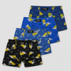 FANNIFEN Men’s Viscose Boxer Briefs with Beer Print  M6834 - 4 pcs in a pack