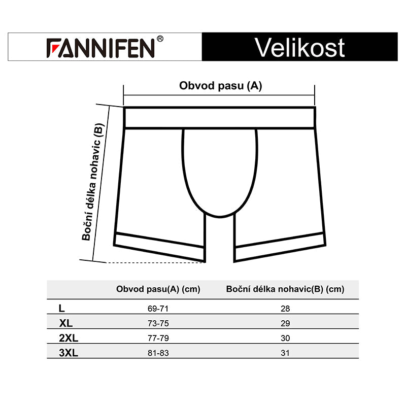 Men's bamboo boxers M6704 - 4pcs in a pack