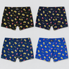 Men’s Viscose-Blend Beer Print Boxer Briefs M6795-4 Pieces