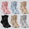 Women’s Non-Binding Medical Socks with Cat Pattern & Loose Cuff RTT3013 - 6 pairs